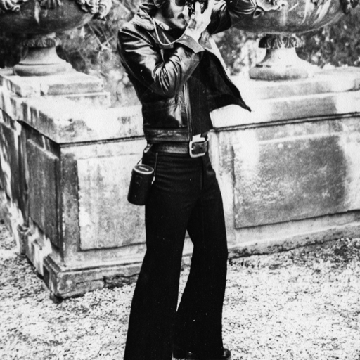 Streetfotografen der 1970er: Einfach cooler... Heinrich Tauscher. Fotogr. unbekannt. Kat. Nr. H2026.7, Sammlung Koeppel. Photo/FineArt Reprint 12 x 17 cm.