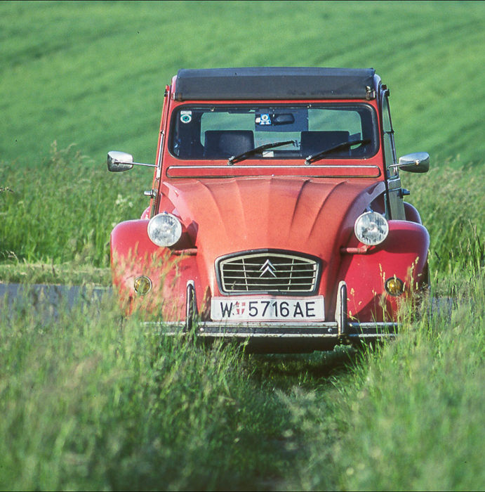 Mein 2CV Scotch - Mein erstes und einziges wirkliches Auto / Foto: Dr. Heinrich Tauscher 1999