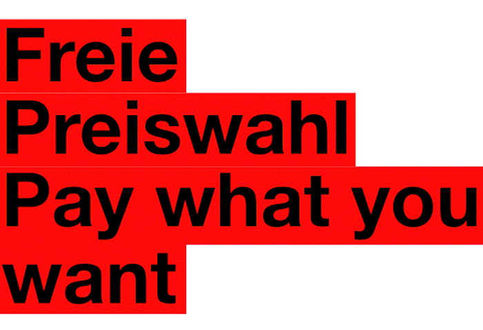 Freie Preiswahl - Pay what you want